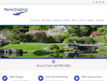 Tablet Screenshot of mainegraphics.com